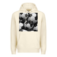 Sandshell soccer seamless pattern Premium Hoodie - BundleAndBundleShop