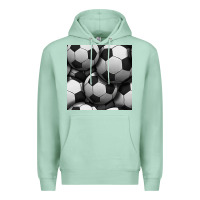 Seafoam soccer seamless pattern Premium Hoodie - BundleAndBundleShop
