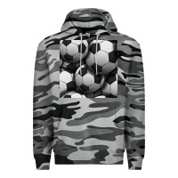 Slate Camo soccer seamless pattern Premium Hoodie - BundleAndBundleShop