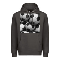 Smoke soccer seamless pattern Premium Hoodie - BundleAndBundleShop