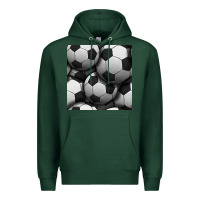 Sports Green soccer seamless pattern Premium Hoodie - BundleAndBundleShop