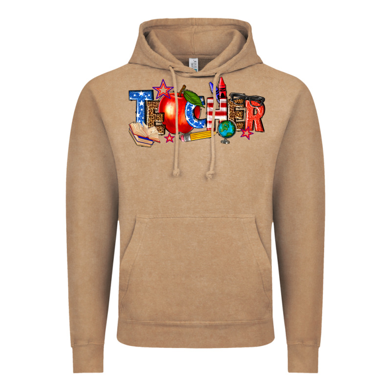 American Teacher Vintage Hoodie by texasbilliewilder | Teevron