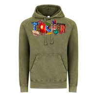 Vintage Olive American teacher Vintage Hoodie - texasbilliewilder