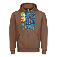 Chestnut ice ice baby with popsicle Zipper Hoodie - AdoDesignShop