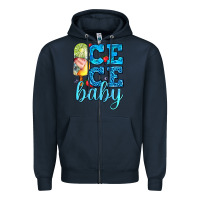Navy ice ice baby with popsicle Zipper Hoodie - AdoDesignShop