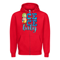 Red ice ice baby with popsicle Zipper Hoodie - AdoDesignShop