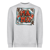 American Football Mama With Leopard Heavyweight Sweatshirt | Teevron