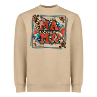 Mushroom American football mama with leopard Heavyweight Sweatshirt - Zillion Design Studio