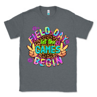 Charcoal Heather field day let the games begin Classic Tee - AdoDesignShop
