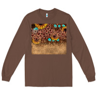 Chestnut leopard glitter sunflower gemstone Long Sleeve Tee - JahusDesignShop