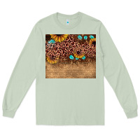 Matcha leopard glitter sunflower gemstone Long Sleeve Tee - JahusDesignShop