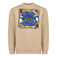 Mushroom volleyball mama with leopard Heavyweight Sweatshirt - Zillion Design Studio
