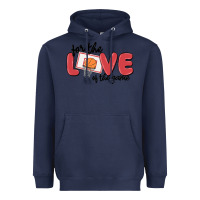Navy for the love of the game Heavyweight Hoodie - MaliasSmallBusiness