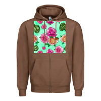 Chestnut floral background Zipper Hoodie - BundleAndBundleShop