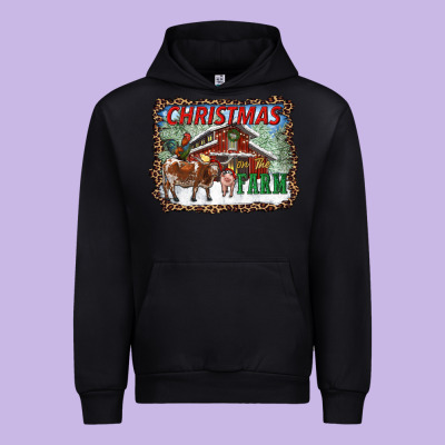 Christmas On The Farm Urban Hoodie Designed By Ranaportraitstore