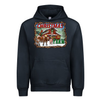 Navy Christmas on the farm Urban Hoodie - RanaPortraitStore