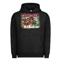Pigment Black Christmas on the farm Urban Hoodie - RanaPortraitStore