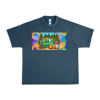 Midnight Navy hippie soul license plate Urban Heavy Tee - BarkalooDesign