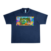 Navy hippie soul license plate Urban Heavy Tee - BarkalooDesign