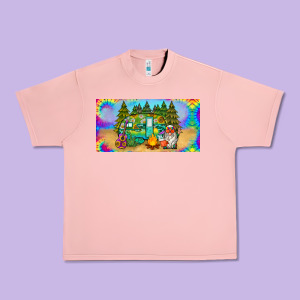 Hippie Soul License Plate Urban Heavy Tee Designed By Barkaloodesign