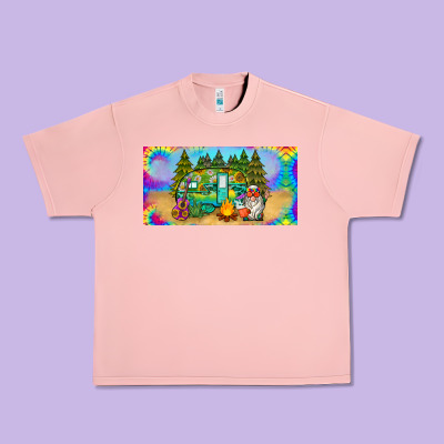 Hippie Soul License Plate Urban Heavy Tee Designed By Barkaloodesign