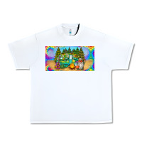 White hippie soul license plate Urban Heavy Tee - BarkalooDesign