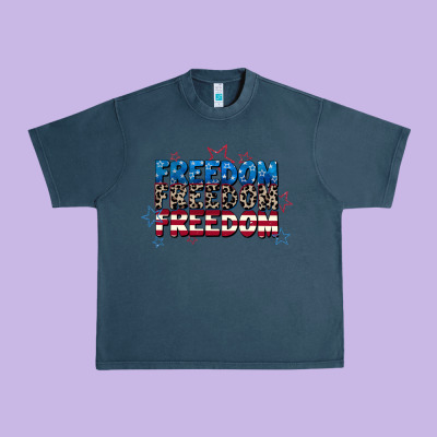 Freedom Freedom Freedom 4th Of July Urban Heavy Tee Designed By Cowgirlartshop