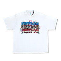 White Freedom freedom freedom 4th of july Urban Heavy Tee - CowGirlArtShop