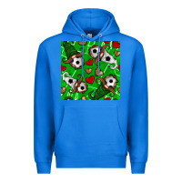 True Royal soccer gnomes and hearts seamless pattern Premium Hoodie - BundleAndBundleShop