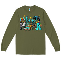 Army Green boy mama Long Sleeve Tee - AdoDesignShop