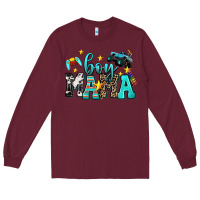 Burgundy boy mama Long Sleeve Tee - AdoDesignShop