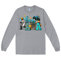 Heather Grey boy mama Long Sleeve Tee - AdoDesignShop