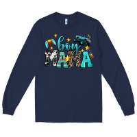 Navy boy mama Long Sleeve Tee - AdoDesignShop