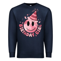 Navy birthday girl Premium Sweatshirt - MaliasSmallBusiness