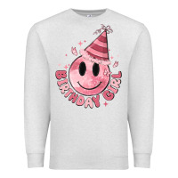 Oatmeal Heather birthday girl Premium Sweatshirt - MaliasSmallBusiness