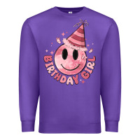 Purple birthday girl Premium Sweatshirt - MaliasSmallBusiness