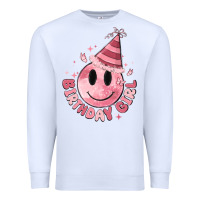 White birthday girl Premium Sweatshirt - MaliasSmallBusiness