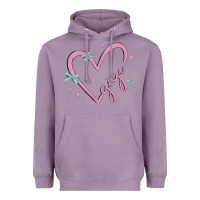 Lavender gigi with heart and ribbons Heavyweight Hoodie - MaliasSmallBusiness