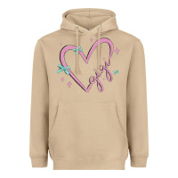 Mushroom gigi with heart and ribbons Heavyweight Hoodie - MaliasSmallBusiness