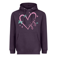 Gigi With Heart And Ribbons Heavyweight Hoodie | Teevron