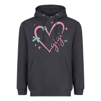 Smoke gigi with heart and ribbons Heavyweight Hoodie - MaliasSmallBusiness