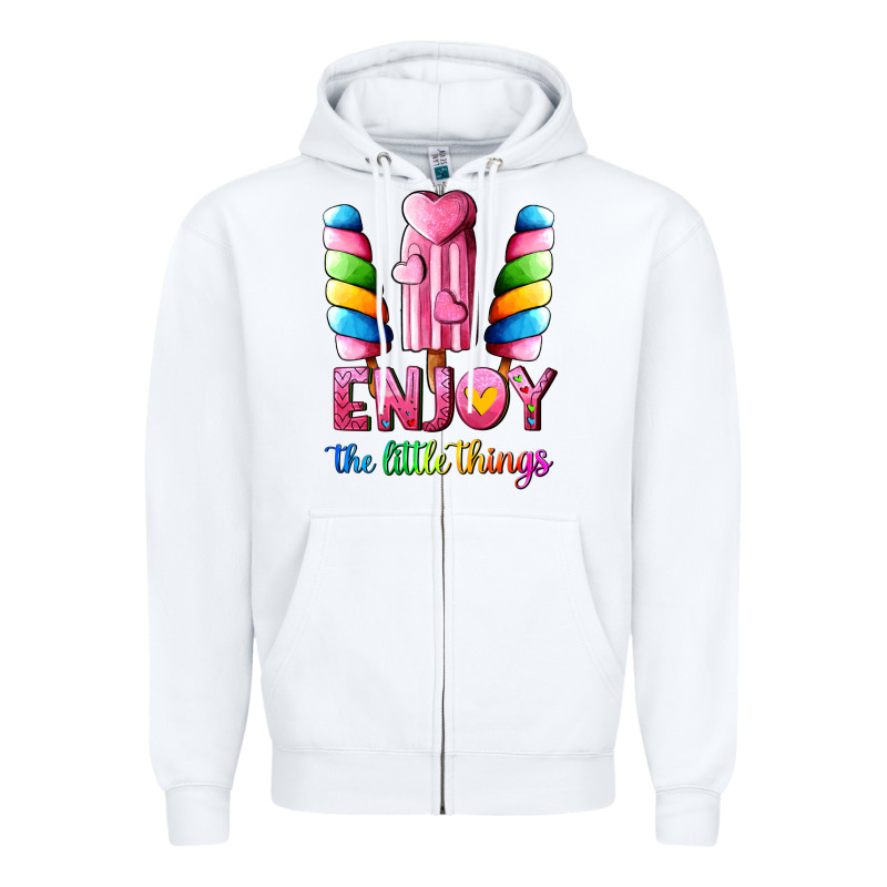 Enjoy The Little Things Zipper Hoodie by AdoDesignShop | Teevron