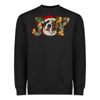Black Saint Bernard Christmas joy, Heavyweight Sweatshirt - RanaPortraitStore