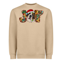 Mushroom Saint Bernard Christmas joy, Heavyweight Sweatshirt - RanaPortraitStore