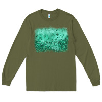 Army Green green glitter background Long Sleeve Tee - JahusDesignShop