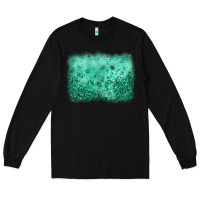 Black green glitter background Long Sleeve Tee - JahusDesignShop