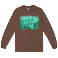 Chestnut green glitter background Long Sleeve Tee - JahusDesignShop