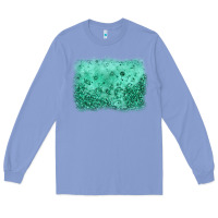 Colony Blue green glitter background Long Sleeve Tee - JahusDesignShop