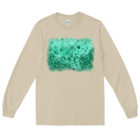 Mushroom green glitter background Long Sleeve Tee - JahusDesignShop
