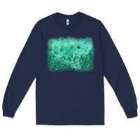Navy green glitter background Long Sleeve Tee - JahusDesignShop